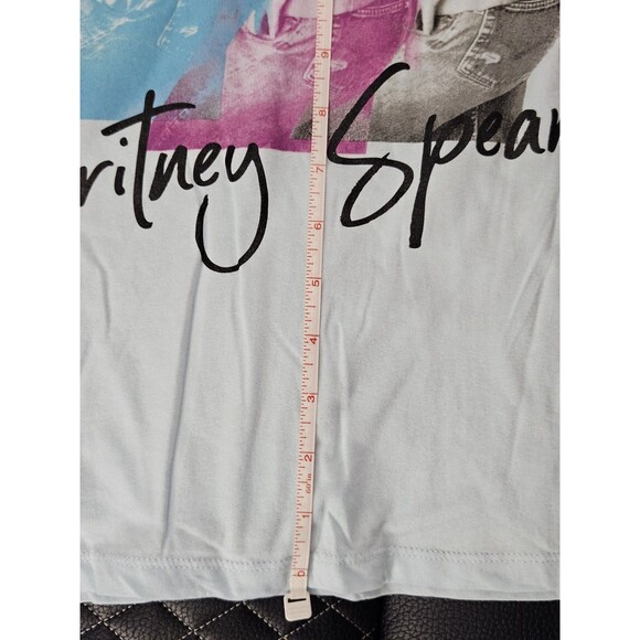 Britney Spears Light Blue Tee Shirt Graphic Print 90's Pop - Women's M - Picture 6 of 6